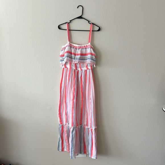 Lemlem Asha Ruffle Dress in Sunrise - Picture 2 of 4